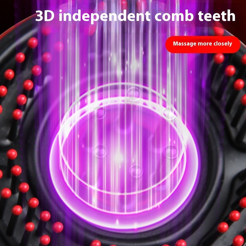 Rubbing Hair Comb Scalp Electric Massage Comb Red Light Anti-density Hair Growth Device