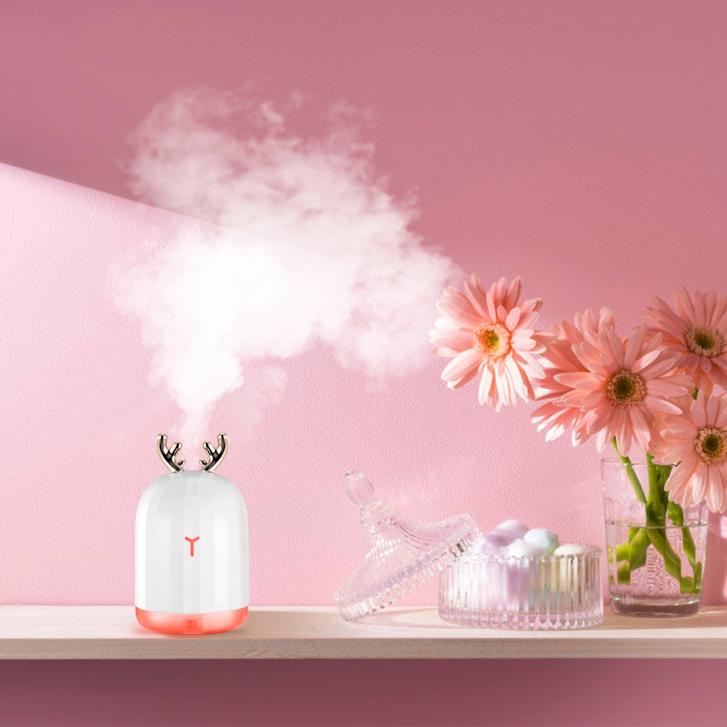 1Pc 220ml Cool Mist Humidifier Ultrasonic Air Diffuser Atomizer With 7 Color Breathing Lights Auto Off Office Home Yoga